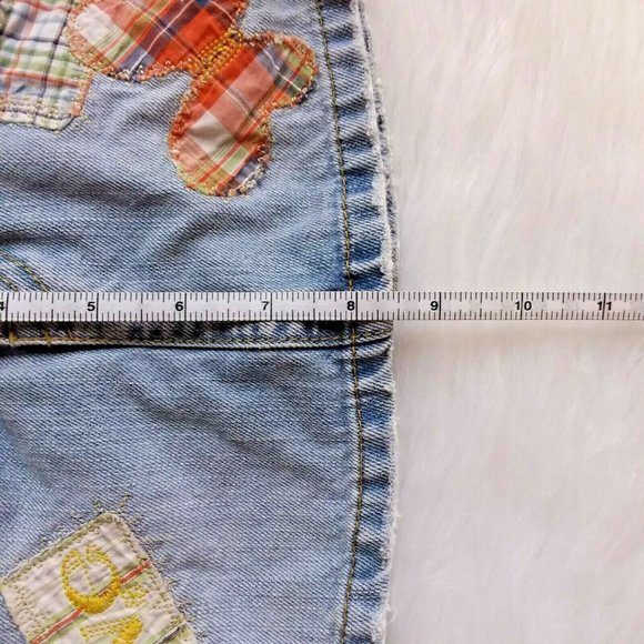 ☆☆SOLD☆☆The Children's Place Patchwork Denim Skort - Picture 4 of 6